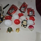 4 Burger King Vtg Pokémon Dragonite Keychain PVC Figure Toy Snorlax Voltor Golem
