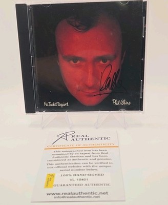 Phil Collins No Jacket Required Original Signed CD & Booklet w/ Certificate