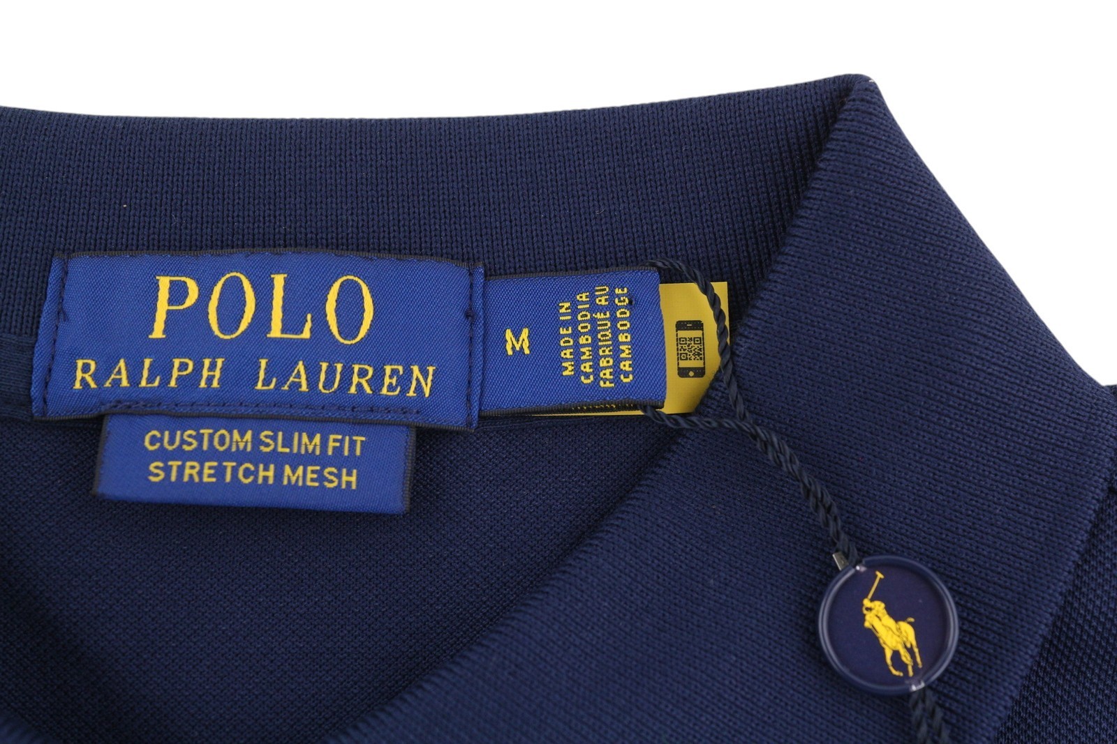 Ralph Lauren Custom Slim Fit Men's T-Shirt M Half Zip Stretch Mesh Polo RRP155 image 5