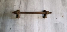 Vintage Factory Cart Axle & Bolsters- Hit Miss Engine 1 1/8” X 23.5”
