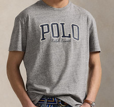 MENS POLO RALPH LAUREN S/S T-SHIRT SZ XXL GRAY HEATHER NWT GRAPHIC