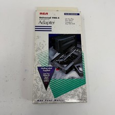 RCA Universal VHS-C Cassette Adapter VCA115 Motorized S-VHS Compatible Black