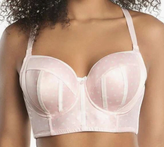 Sujetador largo acolchado con aros PARFAIT Charlotte 6977 - Pokadot rosa 38C Foto 3 de 4