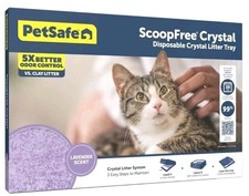 Lavender Crystal Cat Litter Tray Odor Control Leakproof Easy Clean Self-Cleaning