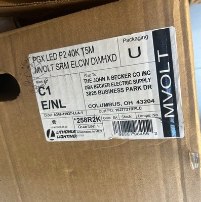 Lithonia PGX LED P2 40K T5M MVOLT SRM ELCW DWHXD Garage Light EMERGENCY LIGHT