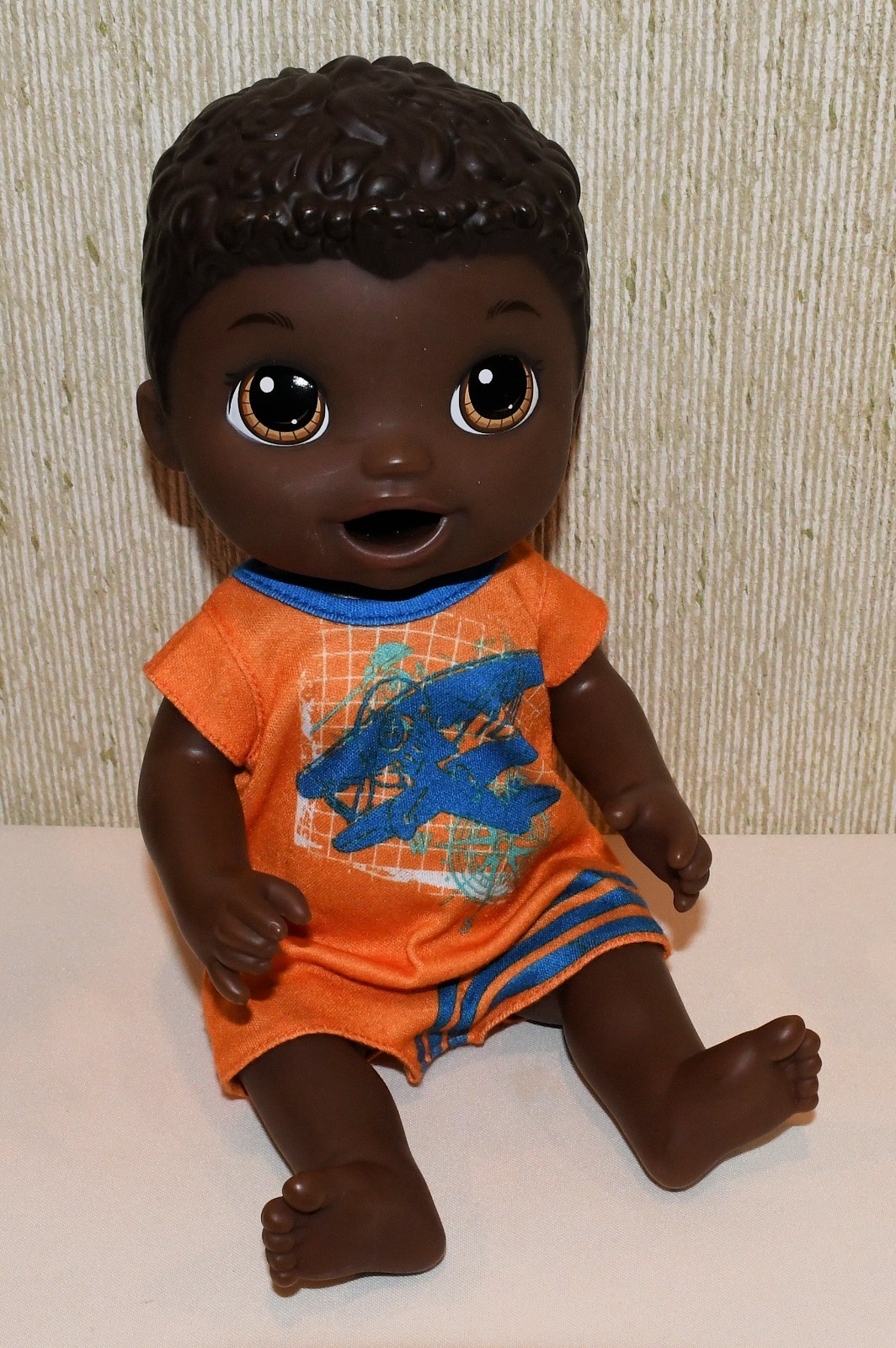 Hasbro Baby Alive Super Snacks Snackin' Luke Doll African Am