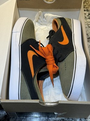 Nike Zoom Stefan Janoski SB 333824-280 Medium Olive Urban Orange-Black-Gum Light
