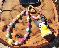 Kuromi Handmade Phone Bracelet Keychain- So CUTE   