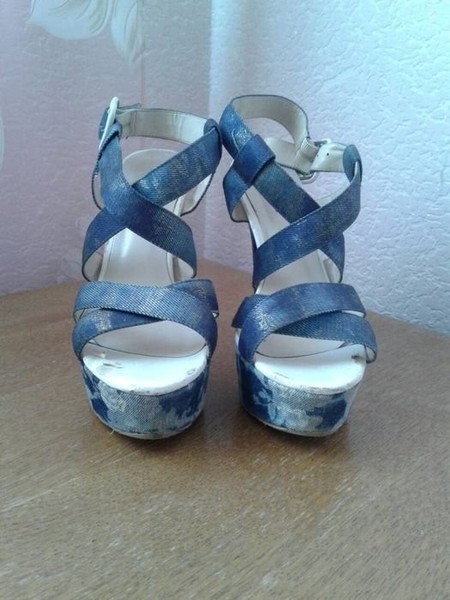 Women Heels Blue 37