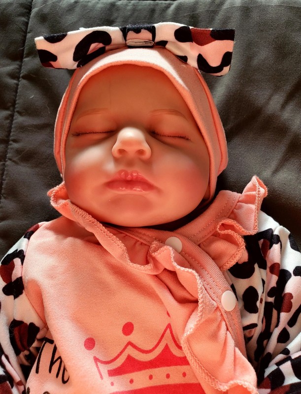16inch Realistic Newborn Baby Doll Girl  Soft Silicone Reborn Skin Visible Veins