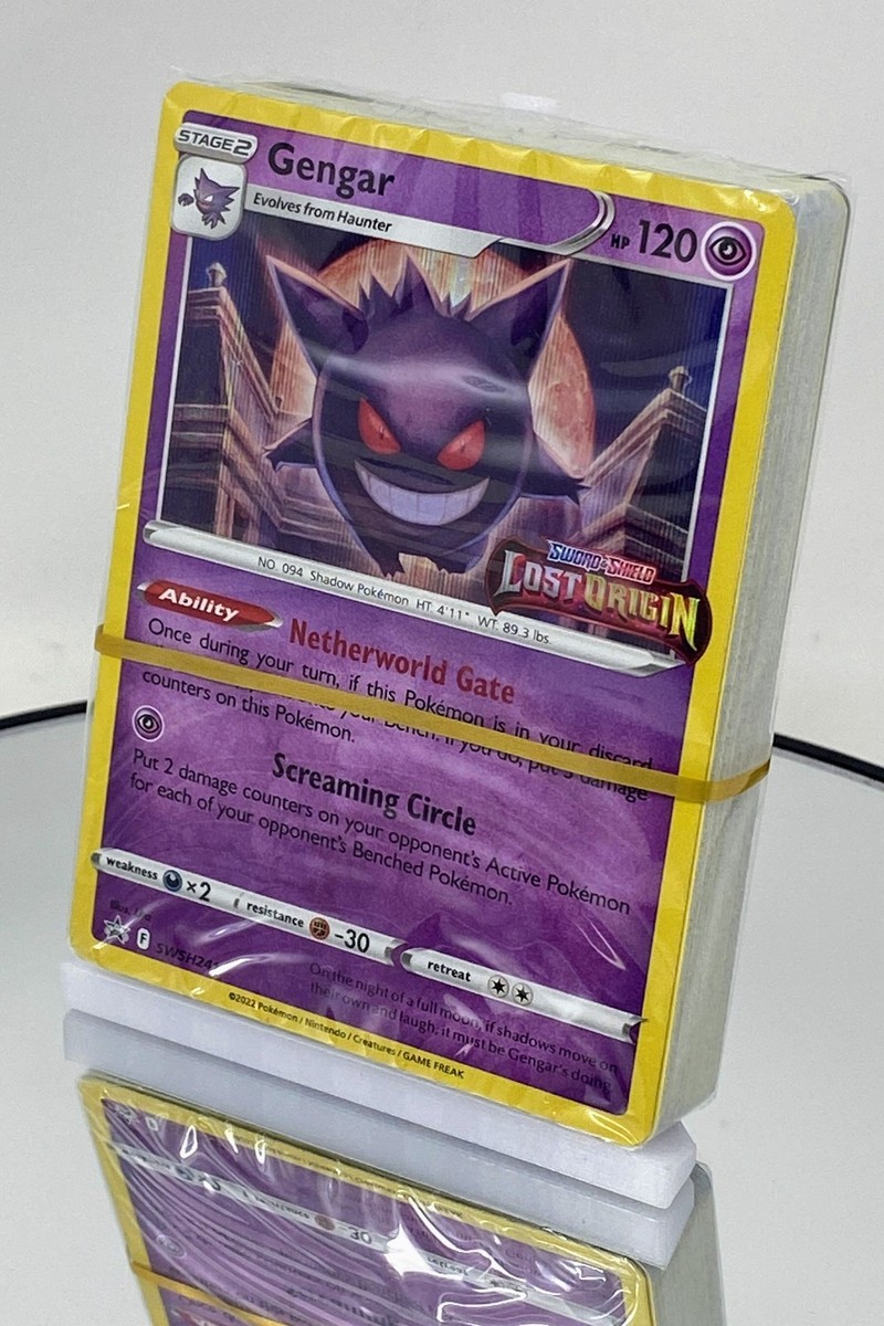 gengar pokemon card lost origin One of the Best #Gengar #LostOrigin #PokemonCards Psychic Screaming Circle Put 2 damage counters on your opponents Active Pokmon for each of your opponents Benched Pokmon 2022 Pokemon Sword & Shield