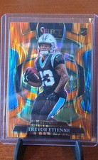 2025 Panini Select - Concourse Trevor Etienne #45 Orange Shock Prizm /499 (RC)