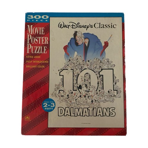 Walt Disney's Classic 101 DALMATIANS 300 Piece Movie Poster Jigsaw ...