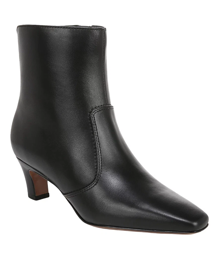 Bottes Cheville Franco Sarto Shandy - Cuir Noir - Taille US 8 (M) - Neuves Sans Emballage