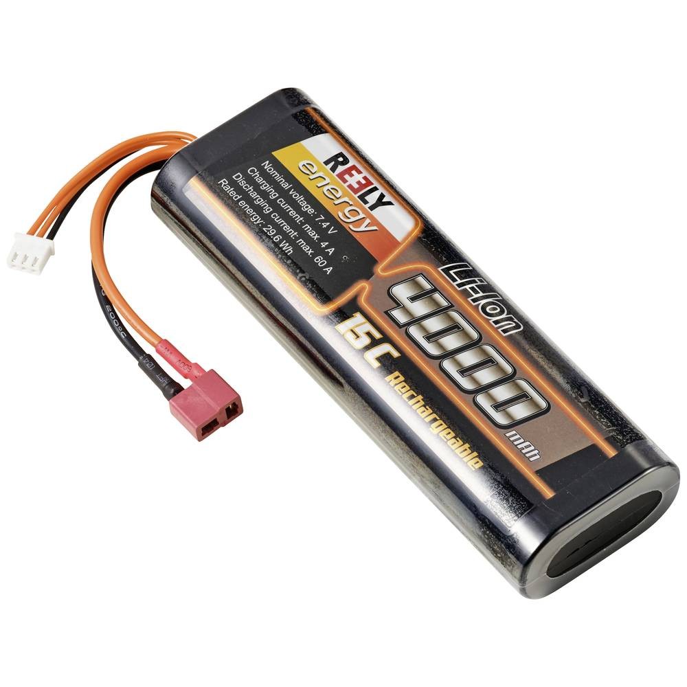 Batterie Li-Ion 7.4 V 4000 mAh Reely pack accu 2 cellules 15C RC