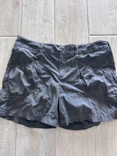 Athleta Dipper Shorts Womens Size 8 Stretch Ruched Pockets Hiking Outdoor Active