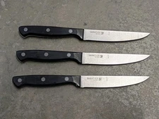 Sabatier 3-Piece Steak Knife Set Lion Logo Est 1810 Stainless Steel 19K769