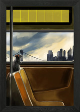 Subway Rat 4 Framed Wall Art Poster Canvas Print Picture