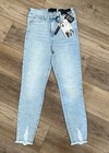 Kendall + Kylie Womens 5 27 Blue The Ultra Babe Skinny Jeans Light Wash Distress — photo 1