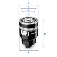 Ufi 24.444.00 Kraftstofffilter FüR Nissan