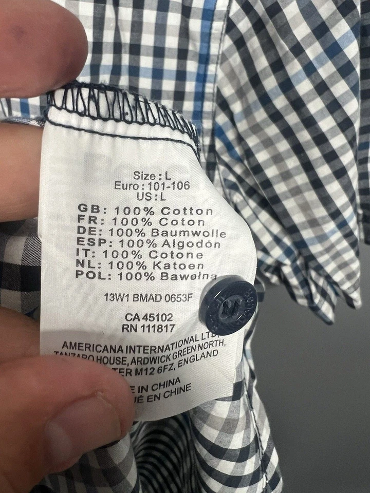 BENCH SHORT SLEEVE Shirt - Large - Check - Great Condition - Men’s - Image 4 of 4