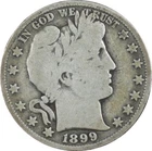 1899-S Barber Silver Half Dollar / VG