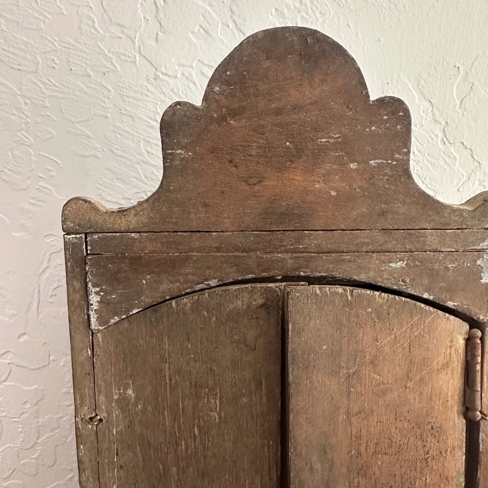 Antiguo Crucifijo Arte Popular Mexicano Nicolás Siglo XIX Viejo Mundo Jesús Católico Foto 3 de 4