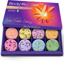 Shower Steamers Aromatherapy - 8 Pack Shower Bombs with Essential Oils, Gifts fo