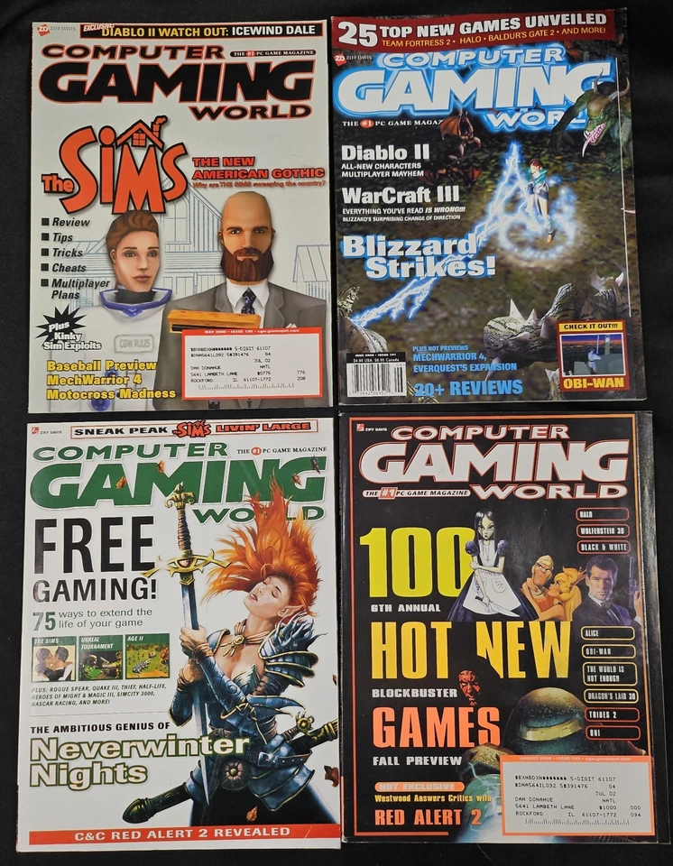 Computer Gaming World Magazine Complete Year 2000 Issues 186-197 Y2K VTG PC News - Image 3 of 4
