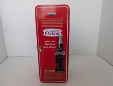 Coca Cola Hinged Lockable Locker Tin Coke collectable Replica 1886
