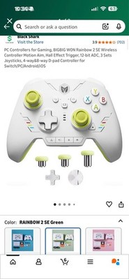 BIGBIG WON Rainbow 2 SE Wireless Controller Motion Aim, Hall Effect Triggers