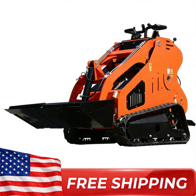 Mini Skid Steer Loader Free Ship Gasoline Crawler Hydraulic 13.5 HP USA EPA