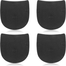Rubber Shoe Heel Repair Pads - 2 Pairs Anti-Slip Replacement for Boots and Heels