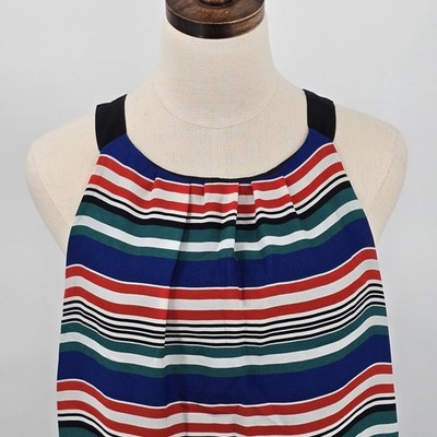 Zara Basic Striped Halter Sheath Mini Dress Size M