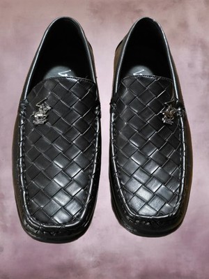 Beverly Hills Polo Club Nelson II Woven Loafer Black Men's Size 10