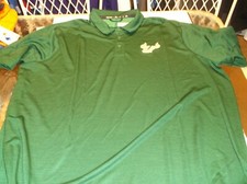 South Florida Bulls NCAA Team Apparel Adidas Game Mode Climalite Polo Shirt M