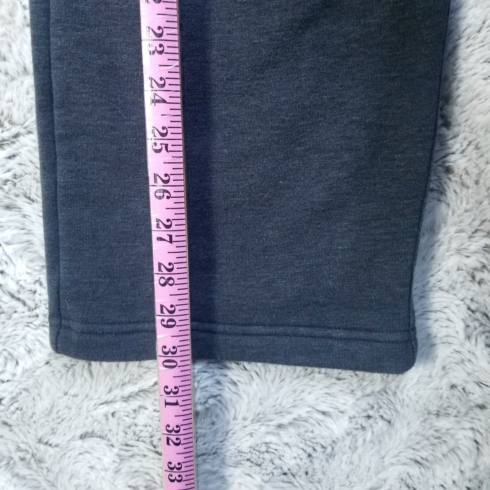 Felpa jogger Fila Sport uomo media firma pony pile grigio piatto davanti