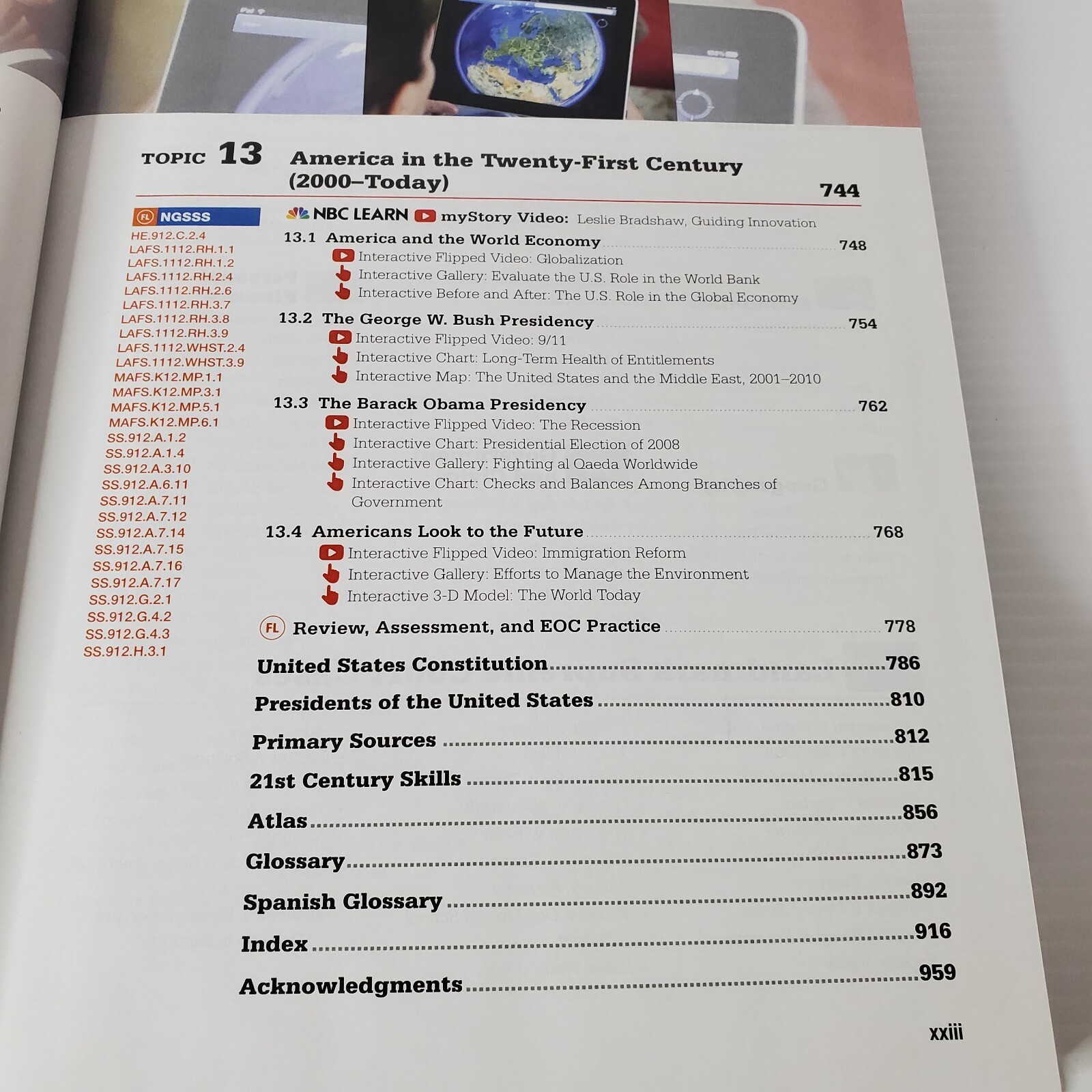 Florida United States History 2018 Hardcover Pearson Student Textbook Grade 10