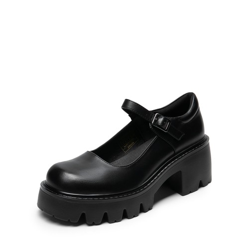 Mary Janes Damenschuhe niedriger Absatz klobige Pumps runde Spitze Knöchelriemen Pumps Schuhe - Bild 15 von 23