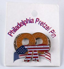 Philadelphia Pretzel Lapel Pin 2000 Republican National Convention