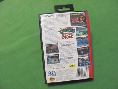 Sega Genesis Teenage Mutant Ninja Turtles Tournament Fighters Game