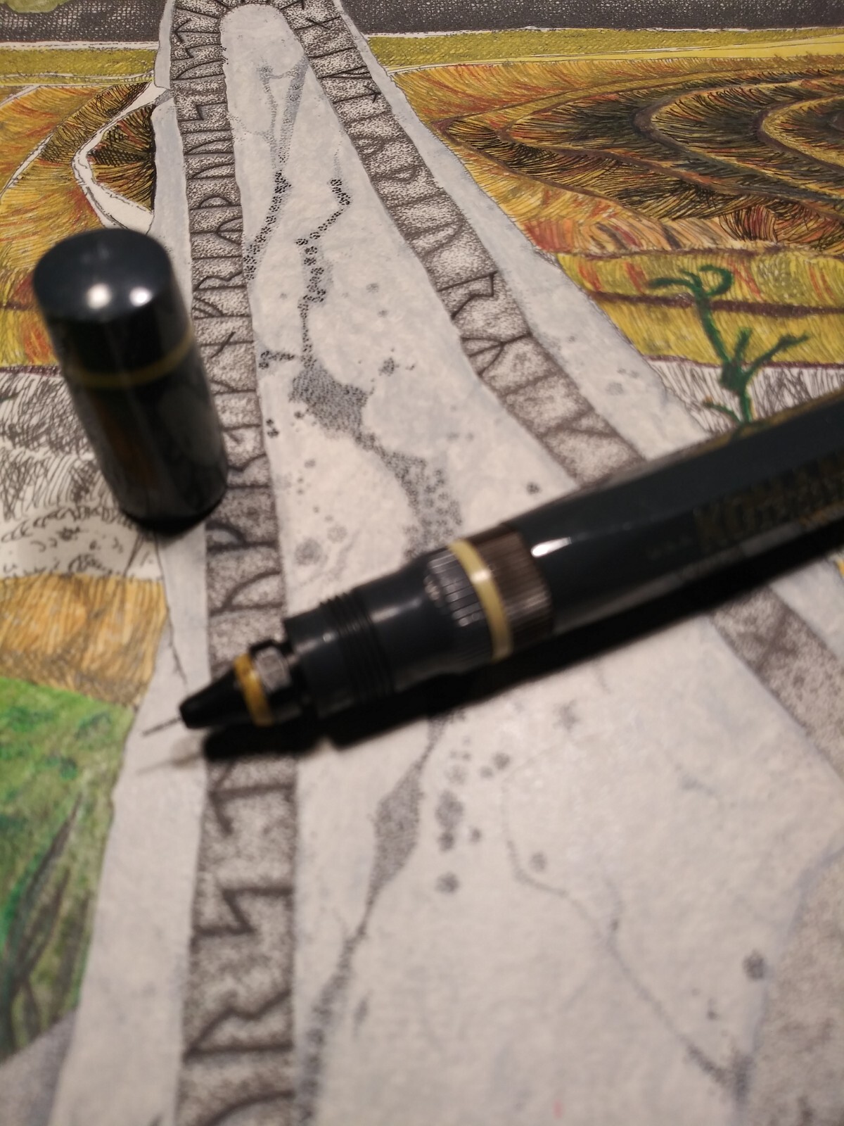 KohINoor Rapidograph Technical Pen 00+Staedtler+Drafting+K & E