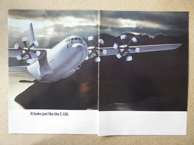 6/1994 PUB LOCKHEED C-130 C-130J HERCULES AIRLIFTER CARGO ORIGINAL AD