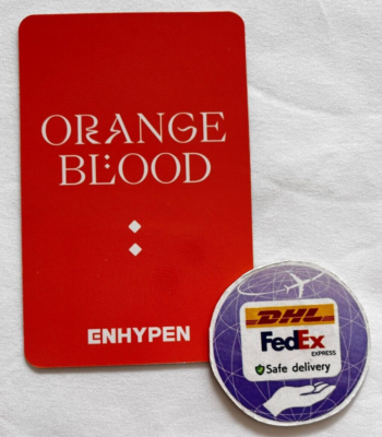 ENHYPEN SUNGHOON ORANGE BLOOD GS25 Convenience Store Photocard