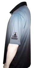 New Redvanly XXL Black/Blue Poly/Spandex Golf Shirt Funky Buddha Logo