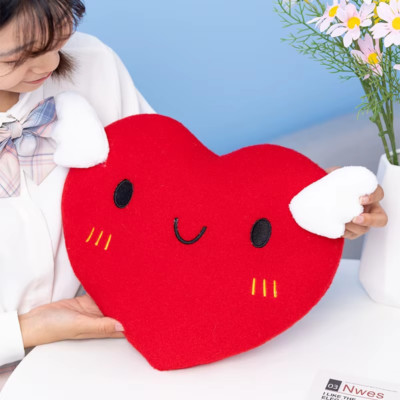 Plush Heart Pillow Plush Stuffed Animal Soft Toy Gift For Valentines Day