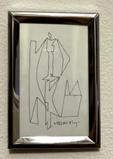 VICTOR VASARLEY - Ink Line Drawing - 1955 - Modern Art