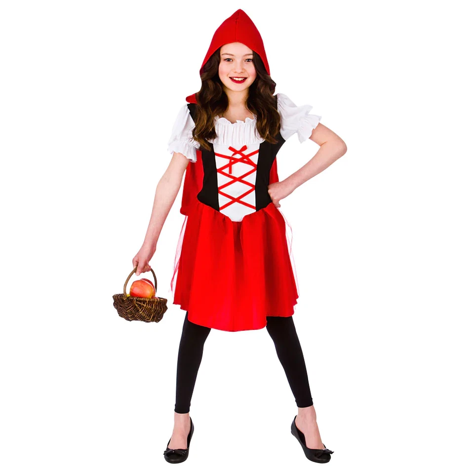 Girls Storybook Costumes Childrens Book Day Alice Riding Hood Fancy Dress Outfit - Image 3 of 4