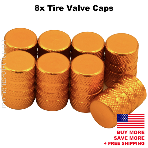 8x Universal Tire Valve Stem Caps For Car, Truck Standard Fitting