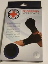Copper Compression Gloves Medical Arthritis Pain Relief Hand Brace Size Large